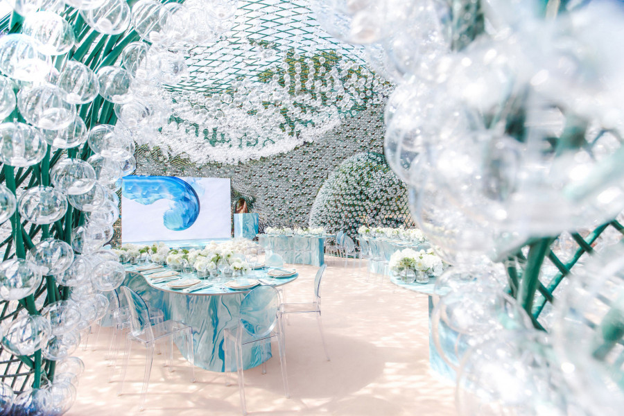 Свадьба в лазурных оттенках, прошедшая во Франции