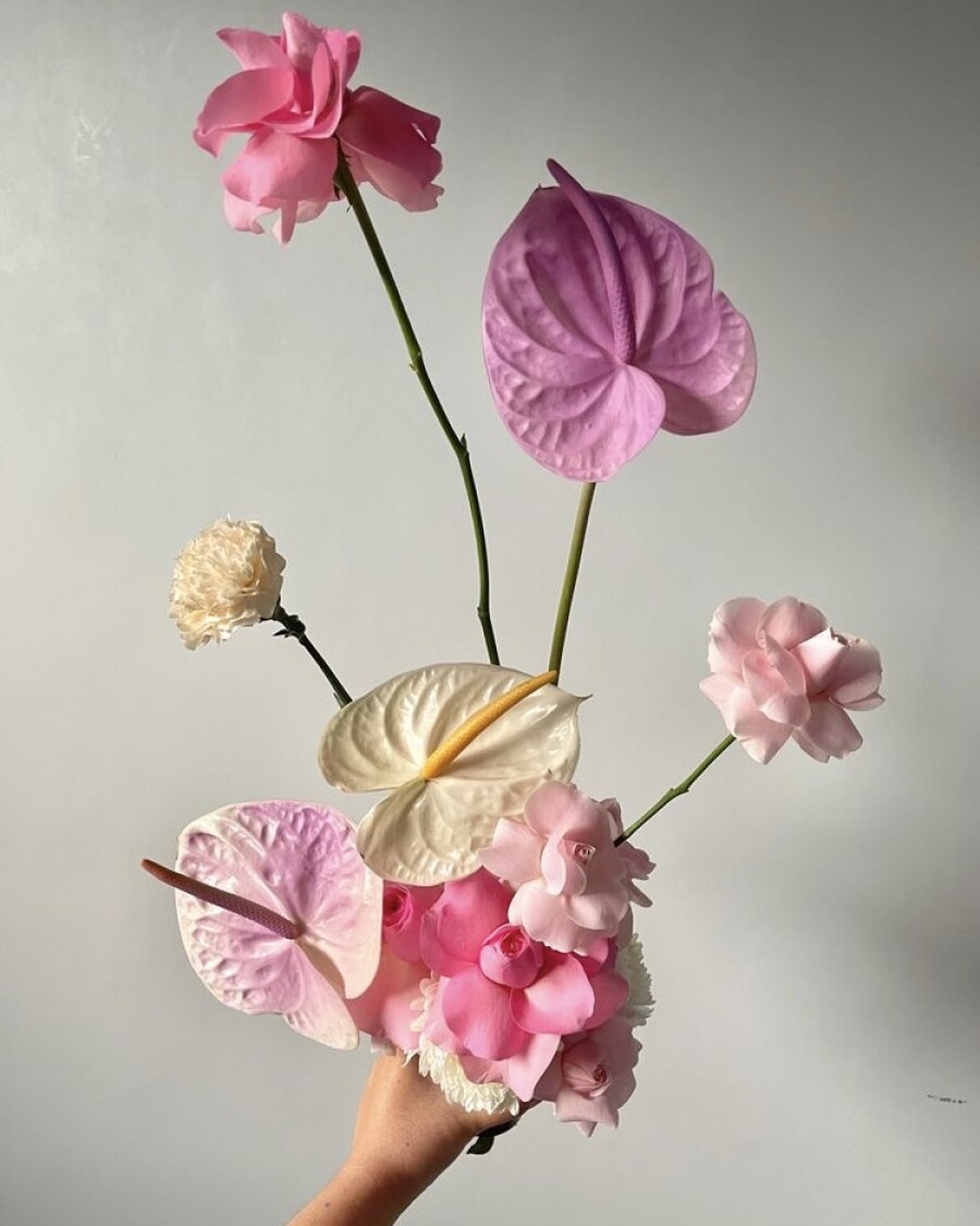 25 стильных идей для свадебного букета в