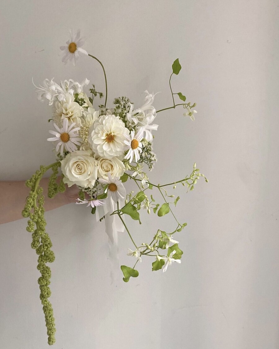 25 стильных идей для свадебного букета в