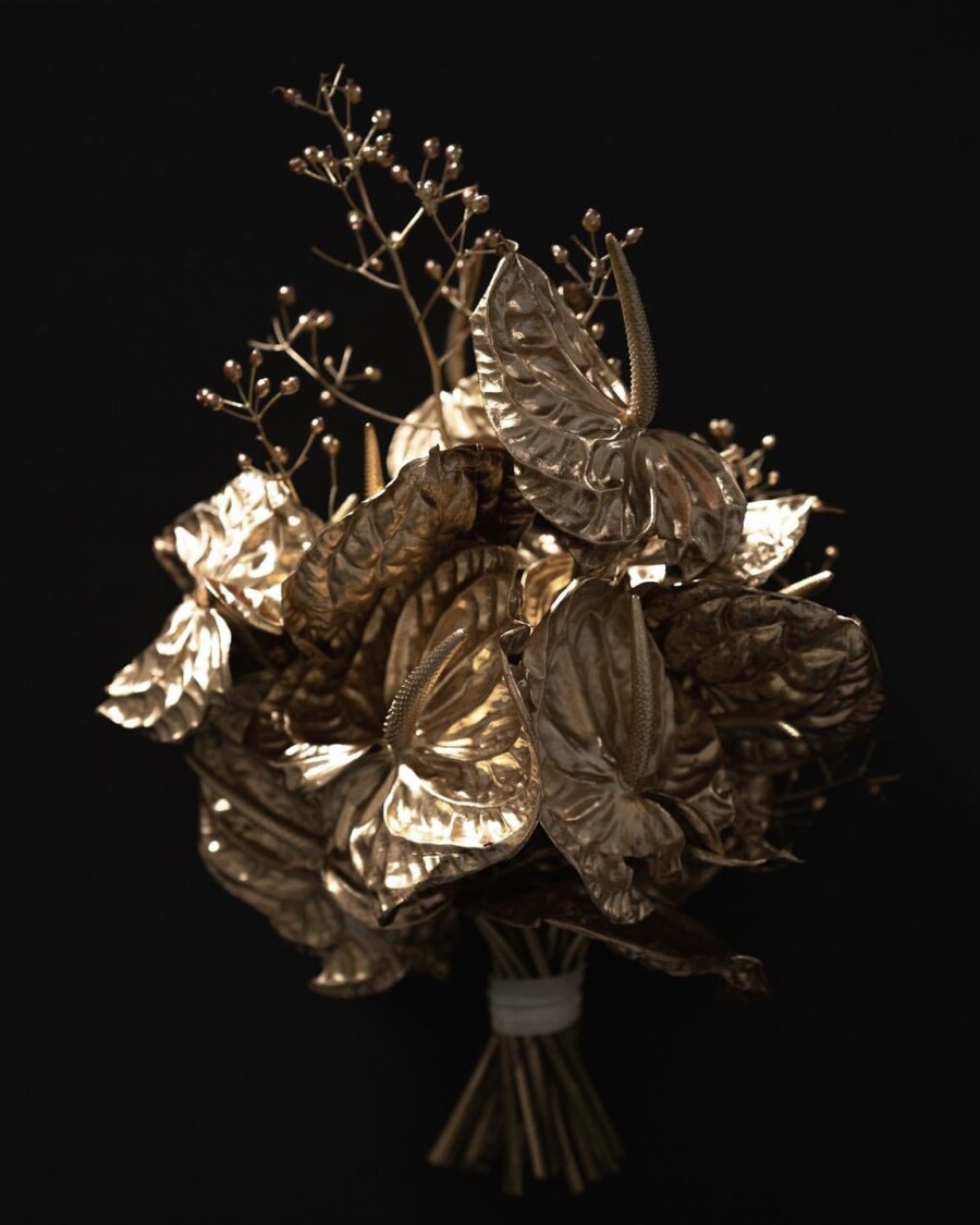 25 стильных идей для свадебного букета в