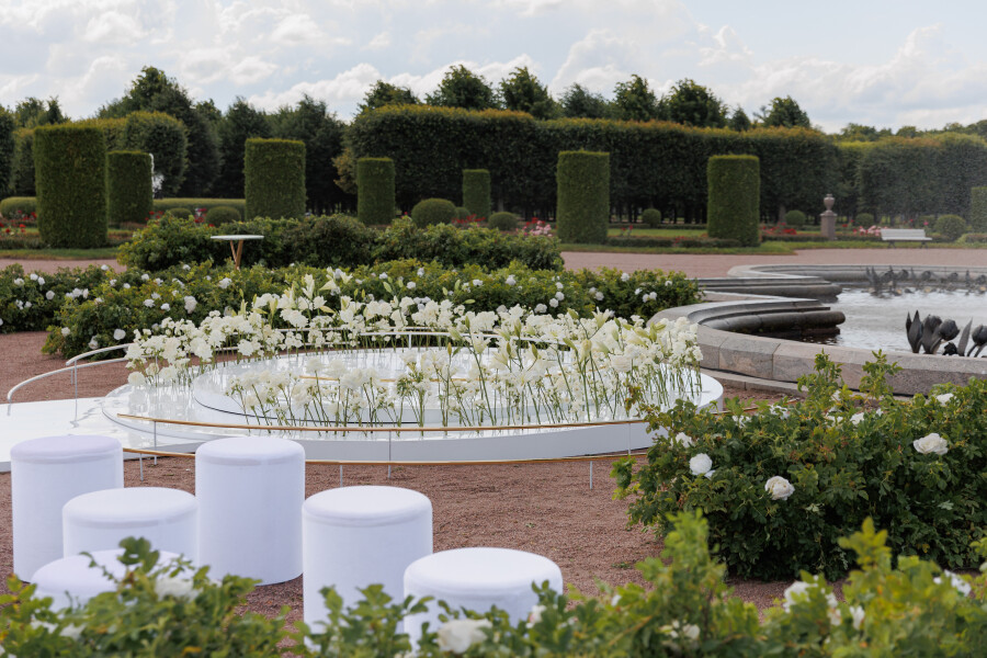 История одного декора: церемония во французском саду,