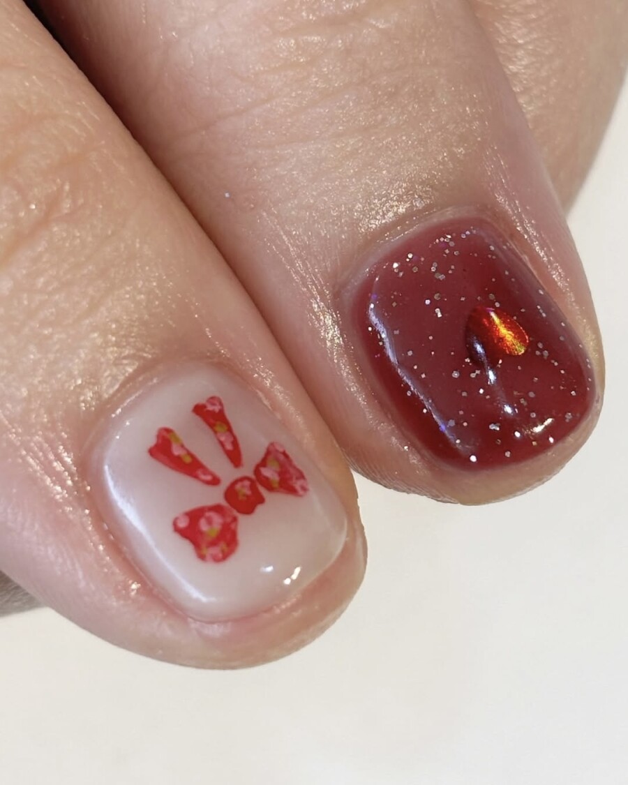 Маникюр на Новый год Красной Огненной Лошади?