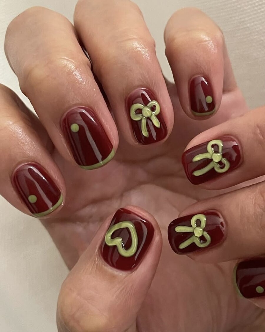 Маникюр на Новый год Красной Огненной Лошади?