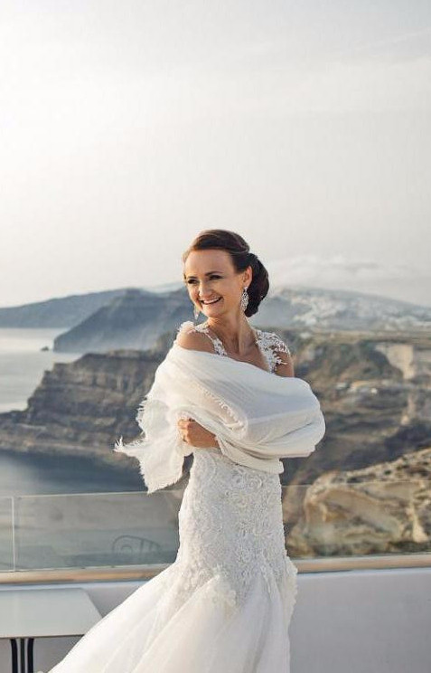 Свадьба под облаками Санторини: фотограф Андрей Настасенко
