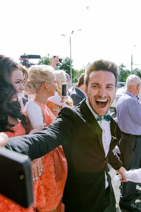 Максим Маркевич на свадьбе Ксении Бородиной