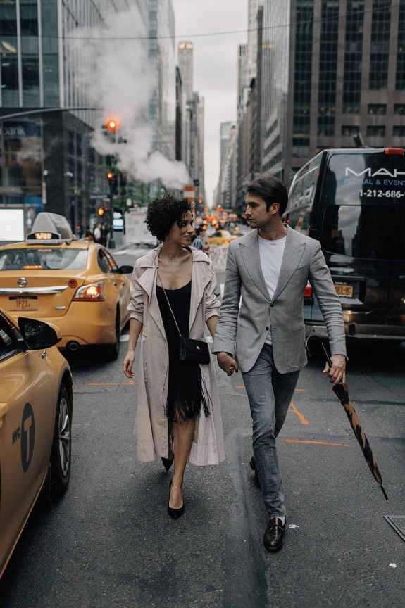Прогулка по Нью-Йорку — вдохновляющая идея для предсвадебной съемки