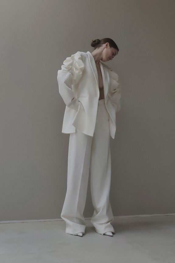 Cвадебный брючный костюм для невесты | Костюм на свадьбу женский