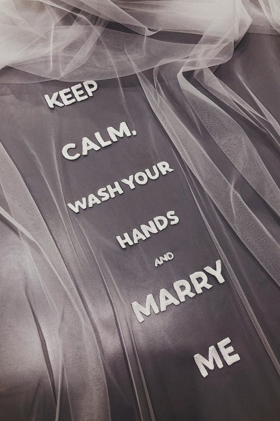 Фата с надписями | Свадебная фата Vesssna Wedding