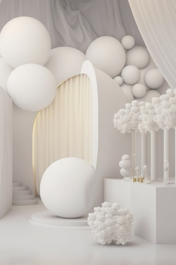 Декор свадьбы с помощью искусственного интеллекта | Футуристичный свадебный декор