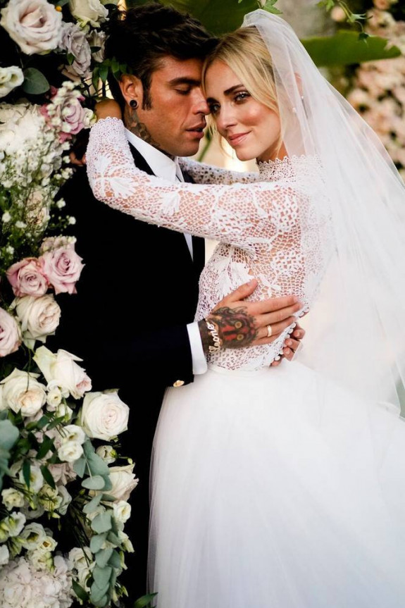 Фото роскошной свадьбы Кьяра Ферраньи и репера Fedez