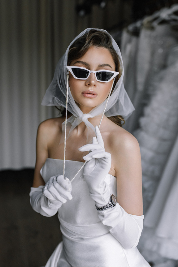 Вещь дня: жемчужная фата Sheridan Tjhung