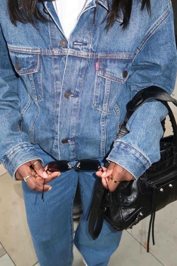 Как носить тотал-деним