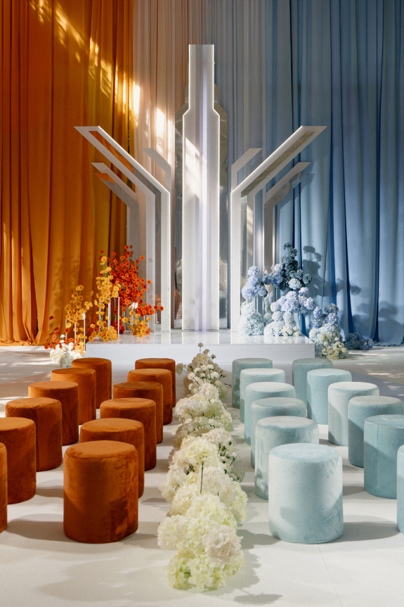 Необычная дуальная концепция на свадьбе от агентства Бонведдингс