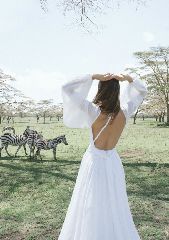 Свадьба в Африке c зебрами, жирафами и львами