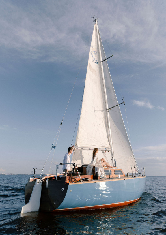 Фотосессия на яхте | Свадебная фотосессия на яхте | Фото и пример