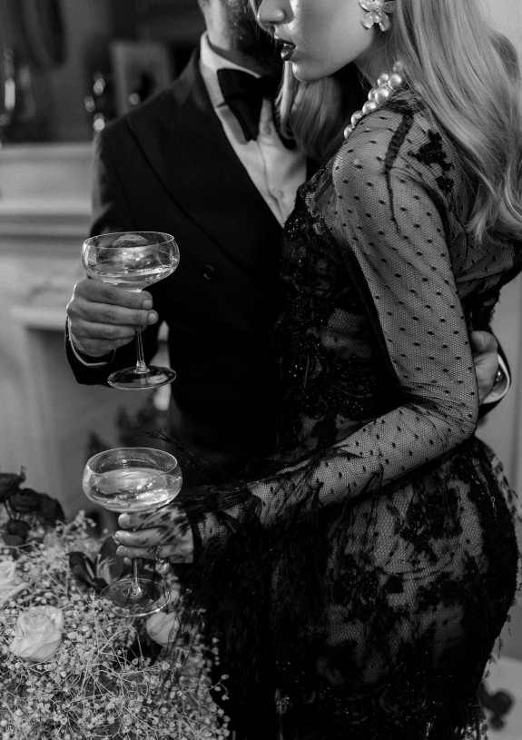 Old Hollywood nostalgia blended with modern flair