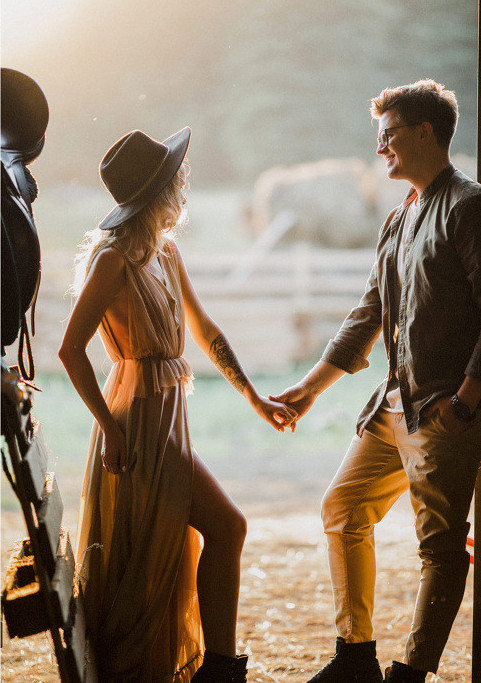 Предсвадебная съемка Оли и Ильи на закате