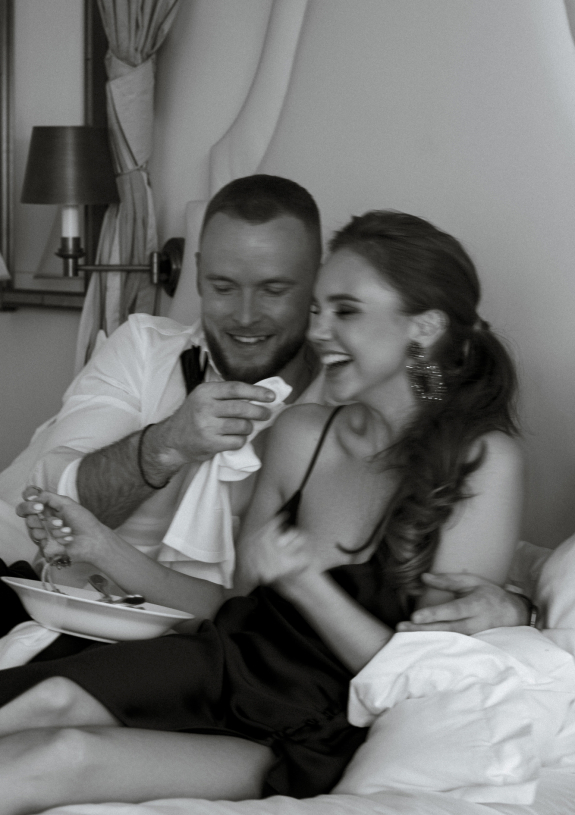 Идея для фотосессии | Любовь, страсть и спагетти в постели