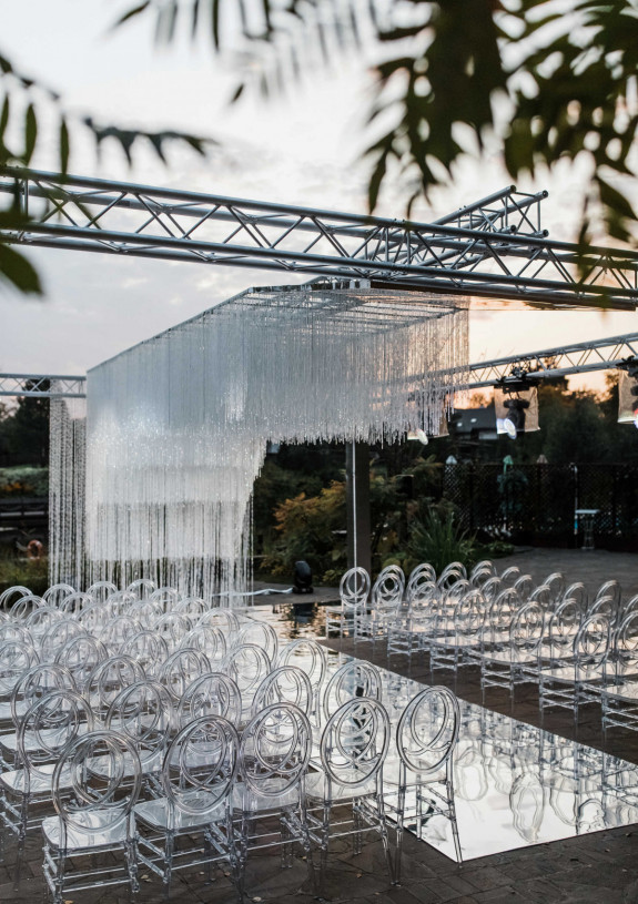 Белоснежная свадьба с хрусталем