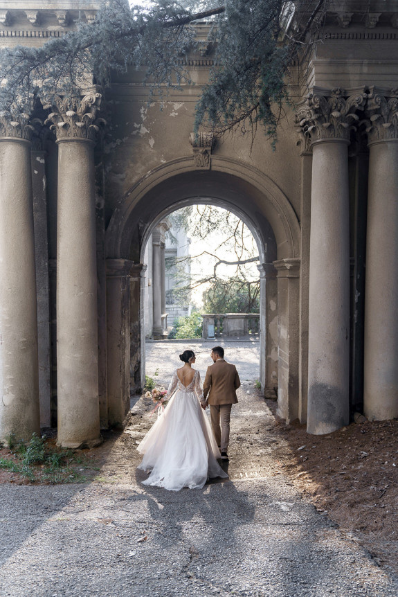 Нежная свадьба с оттенком бохо на берегу Черного моря