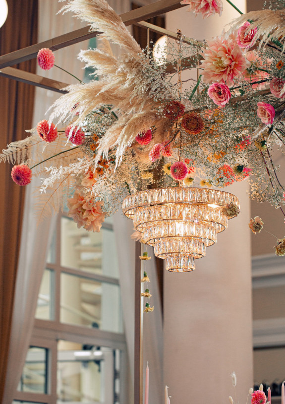 Оформление свадьбы сухоцветами | Фото и пример