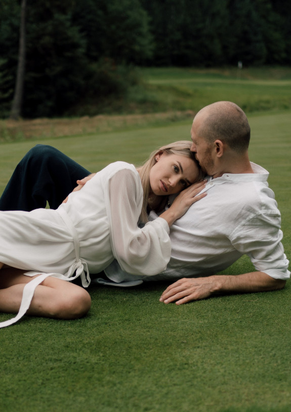 Свадьба на поле для гольфа | Фотосессия