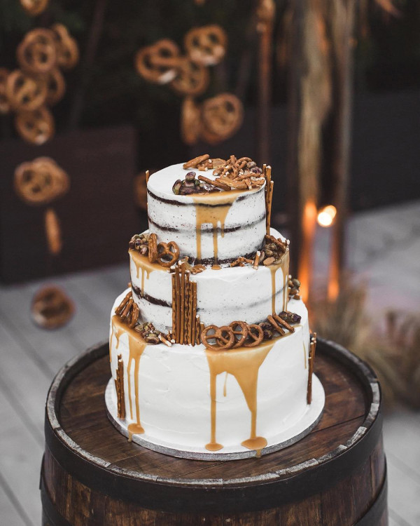 12 красивых свадебных тортов от московских организаторов