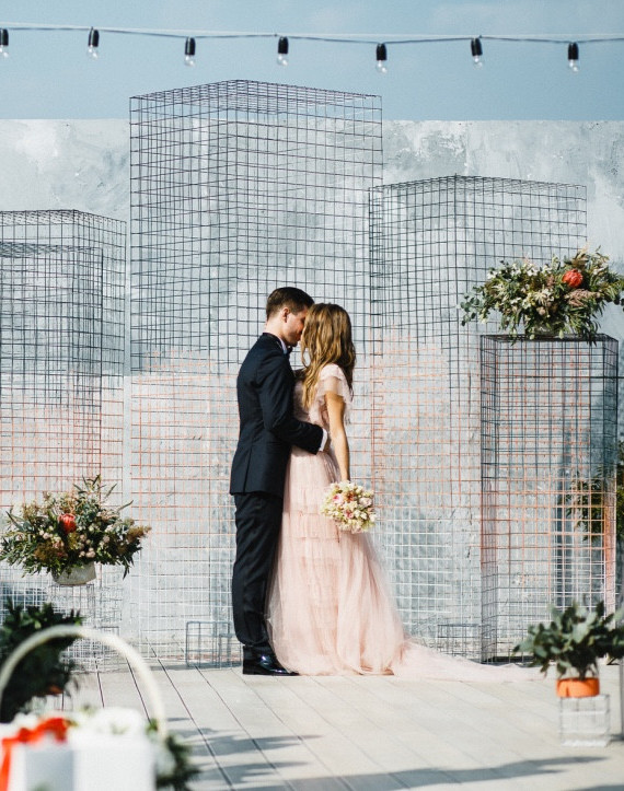 Летняя стильная свадьба в Москве