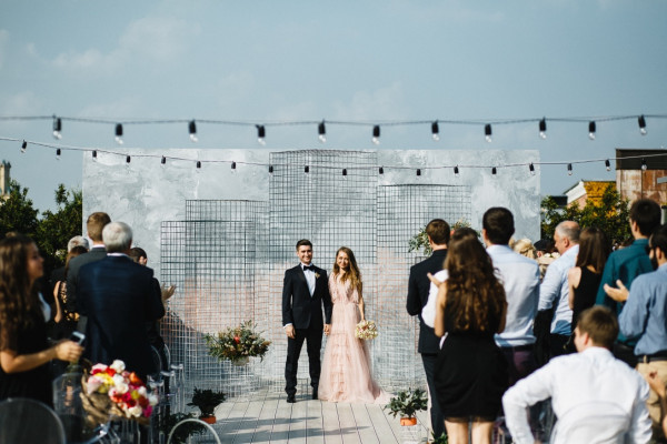 Летняя стильная свадьба в Москве