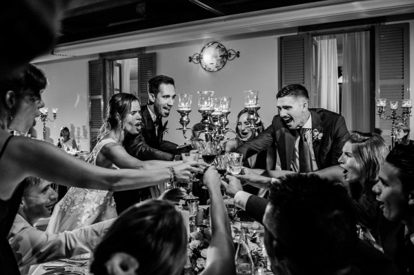 Элегантная свадебная вечеринка в Италии