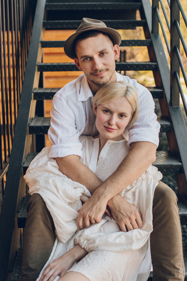 Осенняя свадьба с сухоцветами, льном и прогулками