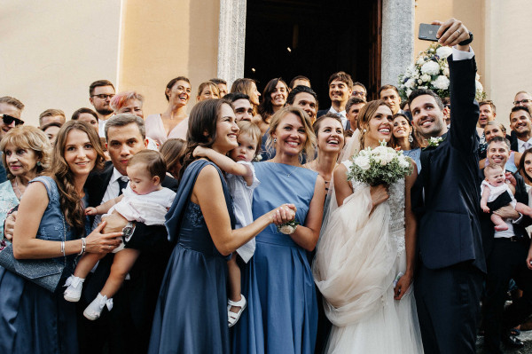 Элегантная свадебная вечеринка в Италии