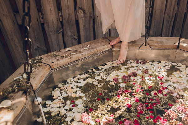 Осенняя свадьба с сухоцветами, льном и прогулками