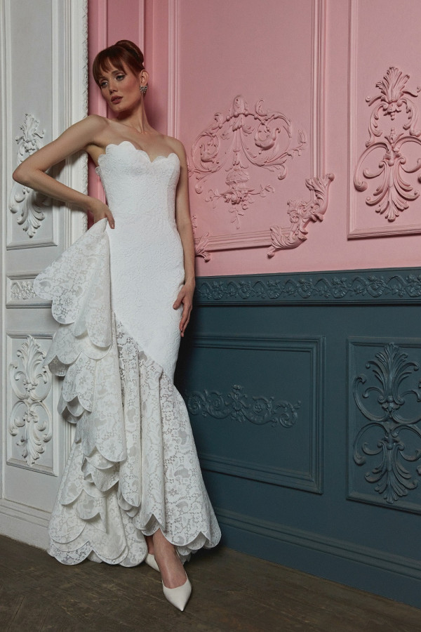 Сатин, шифон, органза и винтажные элементы в