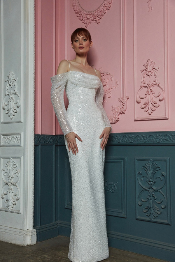 Сатин, шифон, органза и винтажные элементы в