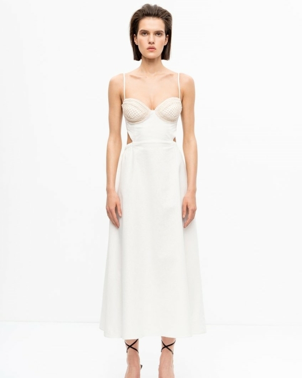 Лаконичные платья для росписи в ЗАГСе