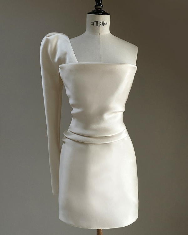 Лаконичные платья для росписи в ЗАГСе