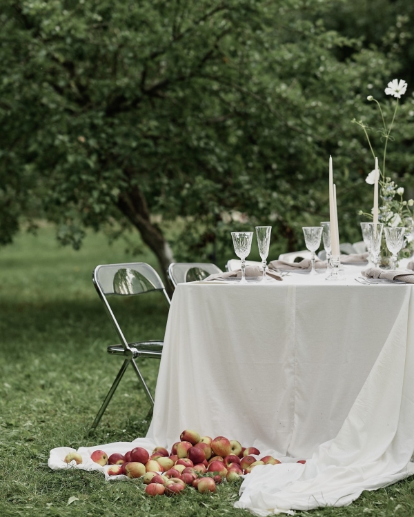 Интервью с невестой: об ужине в яблоневом