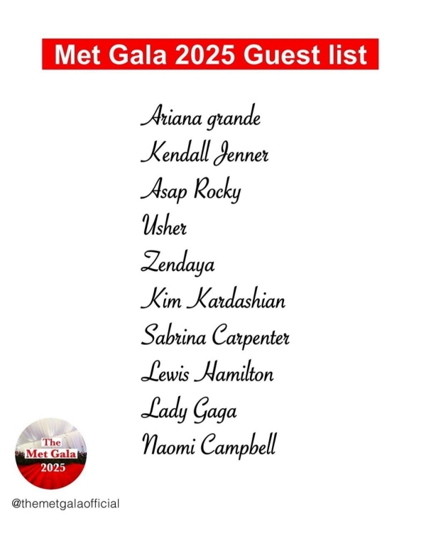 Изучаем список гостей на Met Gala 2025