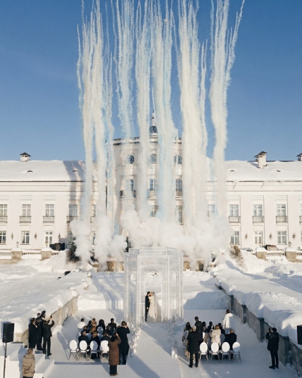 Как провести церемонию под открытым небом зимой?