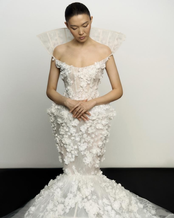 Кружевное свадебное платье — это модно. Нашли