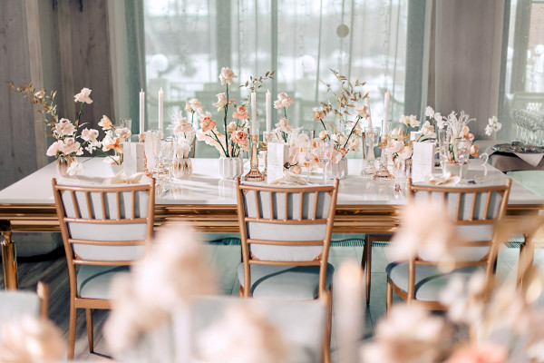 Свадьба Яны и Сергея в оттенках розового