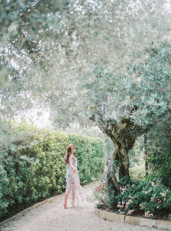 Итальянский свадебный ужин под оливковыми деревьями