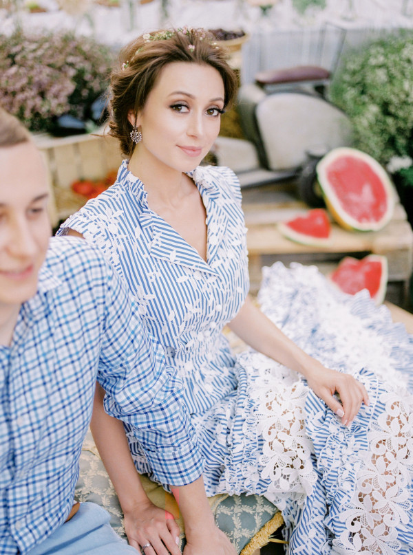 Итальянский свадебный ужин под оливковыми деревьями