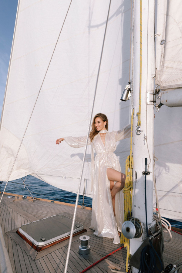 Предсвадебная съемка на яхте
