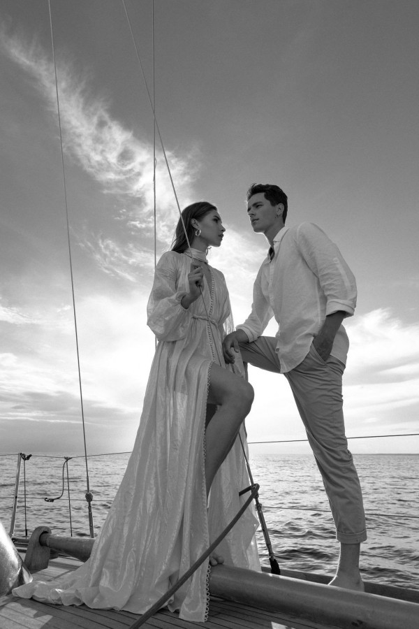 Предсвадебная съемка на яхте