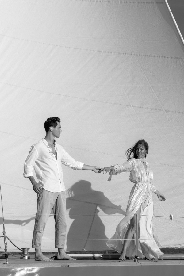 Предсвадебная съемка на яхте