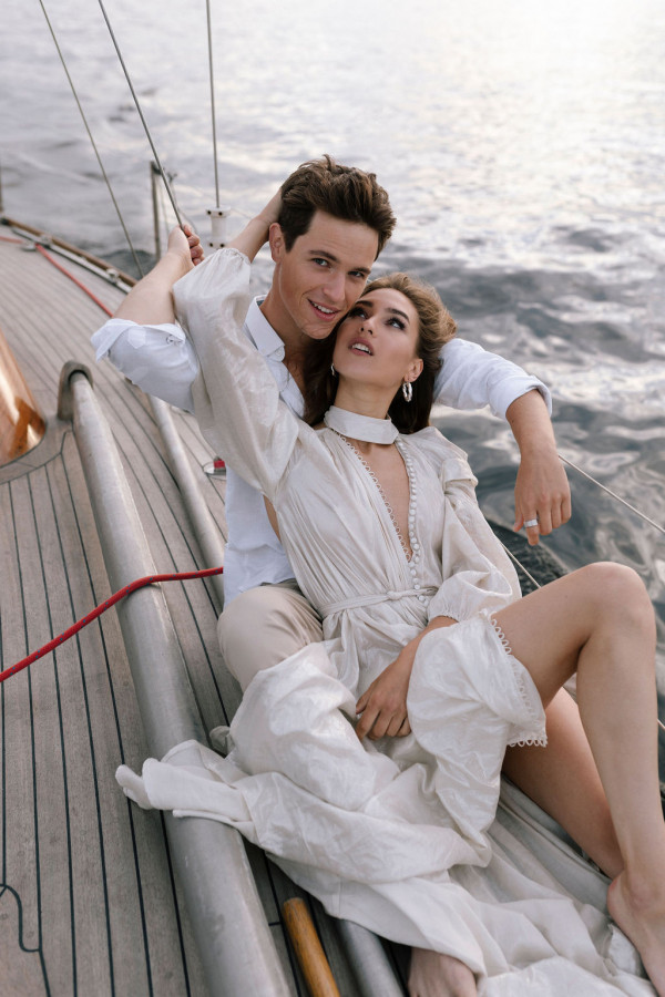Предсвадебная съемка на яхте