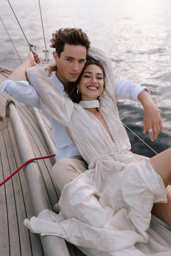 Предсвадебная съемка на яхте
