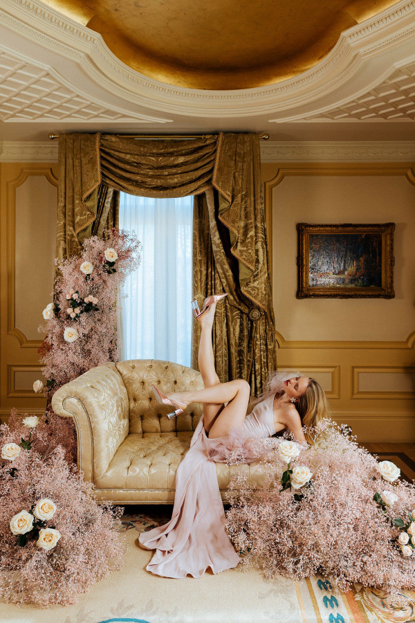 Old Hollywood nostalgia blended with modern flair